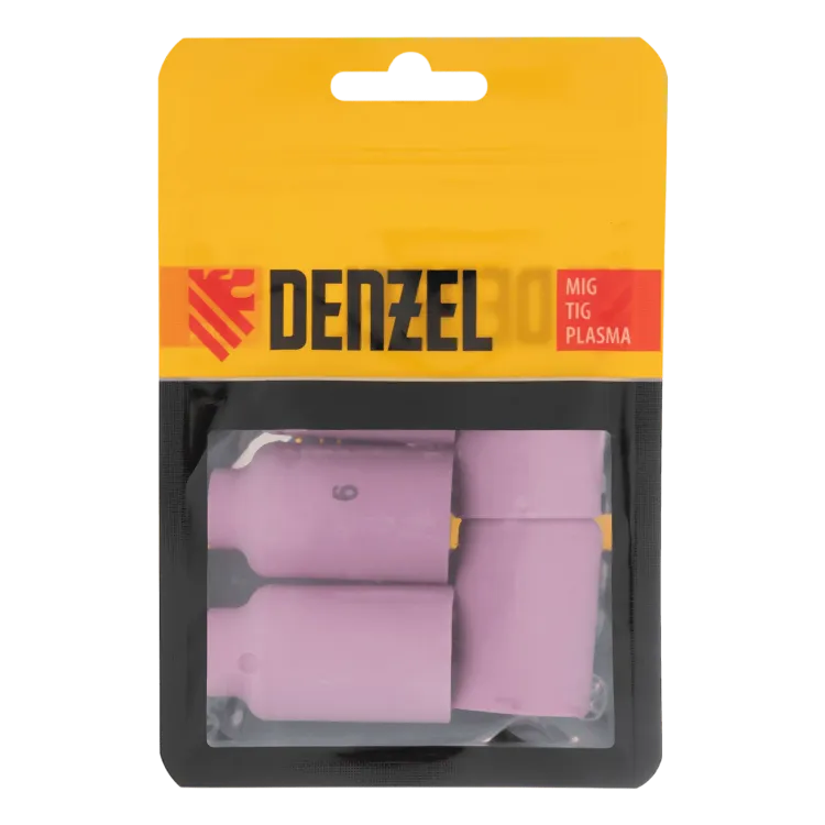Набор керамических сопел для газовой линзы № 5, 6, 7, 8, 10 Denzel 93659 купить в Тюмени
