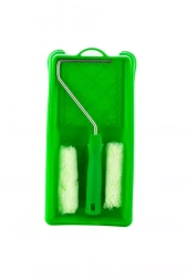 Малярный набор для работ по дереву: кювета 150 мм х 290 мм и мини-валик 110 мм Сибртех 80454