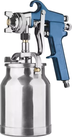 Пистолет ЗУБР &quot;ЭКСПЕРТ&quot; краскораспылительный, с нижним бачком 1000мл, расход воздуха 310л/мин, 1,8мм 06451 купить в Тюмени