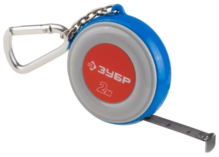 Рулетка ЗУБР &quot;МАСТЕР&quot;, компактная, двухцветный корпус, с кольцом для ключей, 2мх9мм 34145-02 купить в Тюмени