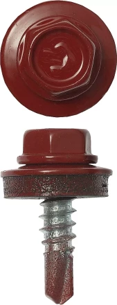 Саморезы ЗУБР &quot;ПРОФЕССИОНАЛ&quot; окраш., RAL 3003 рубин.-красн., для крепл. кров. матер. к металл. констр., 5.5x19мм, 500шт 4-300315-55-019-3003 купить в Тюмени