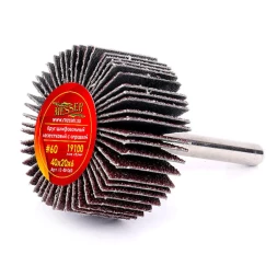 Круг MESSER шлифовальный лепестковый с оправкой (на шпильке) 40х20х6  #60