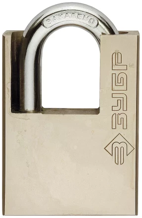 Замок навесной ЗУБР &quot;серия 223&quot; с защитой дужки, 60мм 4-37223-60 купить в Тюмени