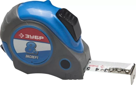 Рулетка ЗУБР &quot;ЭКСПЕРТ&quot;, двухкомпонентный корпус, автостоп, 8м/25мм 34057-08-25_z02 купить в Тюмени