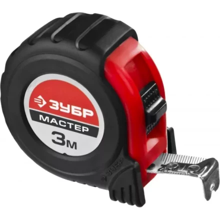 Рулетка ЗУБР &quot;МАСТЕР&quot;, обрезиненный корпус, на карточке, 3м/16мм 34055-03-16_z02 купить в Тюмени