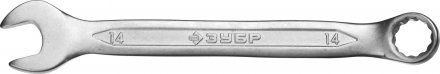 Ключ ЗУБР &quot;МАСТЕР&quot; гаечный комбинированный, Cr-V сталь, хромированный, 14мм 27087-14 купить в Тюмени