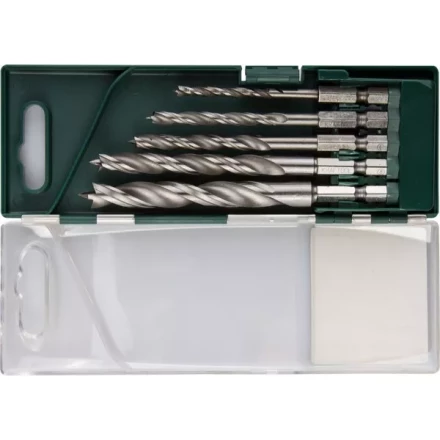 Набор сверл по дереву, KRAFTOOL 29402-H5, 5шт(4-10мм), двухленточных, спиральных, с шестригранным хвостовиком 29402-H5 купить в Тюмени