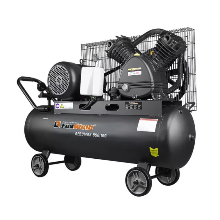 Компрессор масляный ременной AEROMAX 550/100 FoxWeld купить в Тюмени