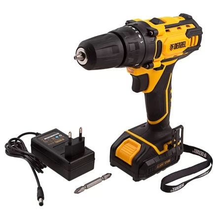 Дрель-шуруповерт аккумуляторная CDL-12-01CB, Li-Ion, 12 В, 1 акк.// Denzel 26104 купить в Тюмени