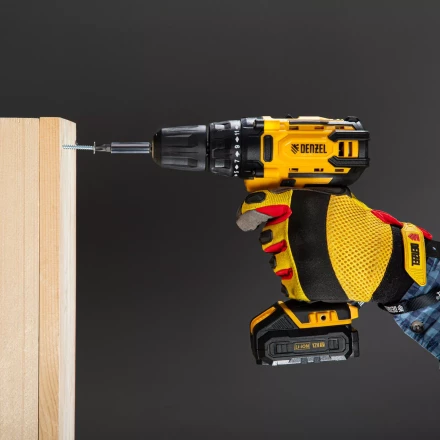 Дрель-шуруповерт аккумуляторная CDL-12-01CB, Li-Ion, 12 В, 1 акк.// Denzel 26104 купить в Тюмени