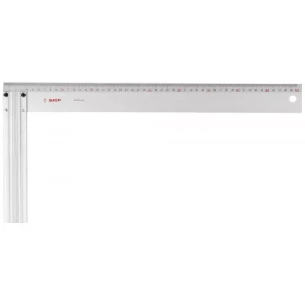 Угольник ЗУБР &quot;ЭКСПЕРТ&quot; столярный, жесткое профилированное полотно, усиленная алюминиевая рукоятка, 500мм 34395-50 купить в Тюмени