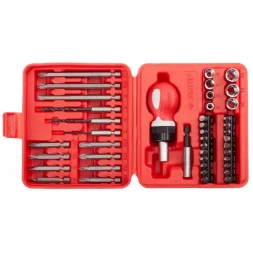 Набор ЗУБР "МАСТЕР" отвертка реверсивная в комплекте с насадками, в боксе, 43 предмета 25420-H43