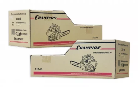 Электропила 318-16 3/8-1,3-57 поперечный двигатель CHAMPION купить в Тюмени