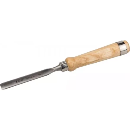 Стамеска-долото ЗУБР &quot;ЭКСПЕРТ&quot; полукруглая с деревянной ручкой, хромованадиевая сталь, 14мм 1822-14_z01 купить в Тюмени