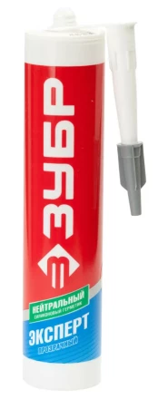 Герметик силиконовый ЗУБР "ЭКСПЕРТ" прозрачный, нейтральный, 280мл 41237-2 купить в Тюмени