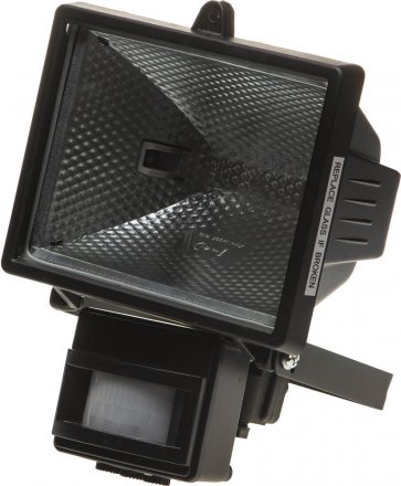 Прожектор галогеновый СВЕТОЗАР с датчиком движения, с дугой крепления под установку, цвет черный, 500Вт SV-57113-B купить в Тюмени