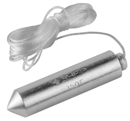 Отвес ЗУБР &quot;МАСТЕР&quot; строительный со шнуром, в пластиковом контейнере, 200 г 0636-200_z01 купить в Тюмени