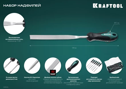 Набор надфилей KRAFTOOL 16030-6 купить в Тюмени