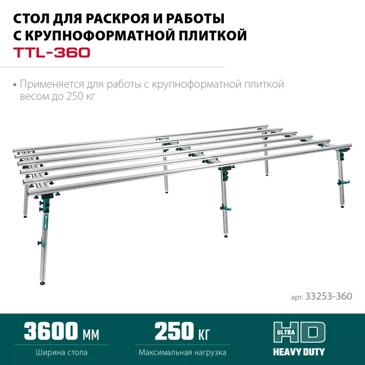 Стол для крупноформатной плитки KRAFTOOL 33253-360 купить в Тюмени