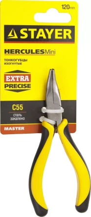 Тонкогубцы STAYER &quot;MASTER&quot; изогнутые &quot;HERCULES&quot; &quot;MINI&quot;, 120мм 2218-3_z03 купить в Тюмени