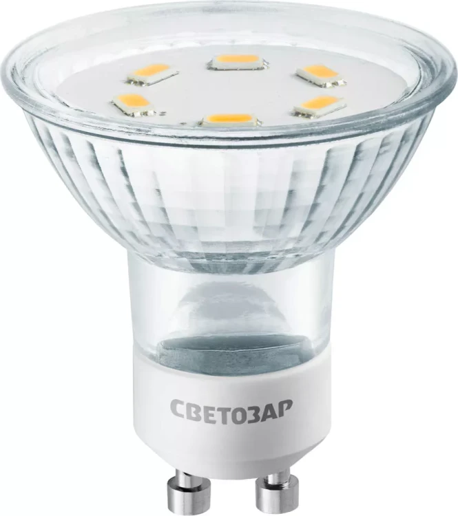 Лампа СВЕТОЗАР светодиодная "LED technology", цоколь GU10, яркий белый свет (4000К), 220В, 3Вт (25) 44565-25_z01 купить в Тюмени