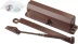 Доводчик дверной STAYER, для дверей массой до 100 кг, цвет коричневый 37917-100 купить в Тюмени
