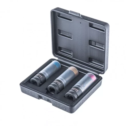 Набор головок ударных шестигранных для колесных дисков 17 19 21 мм 1/2&quot; 3 предмета Gross 13196 купить в Тюмени