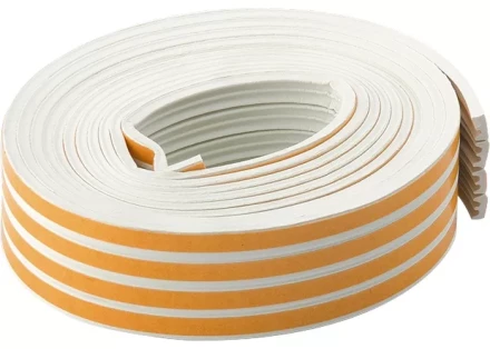 Уплотнитель 12 м профиль &quot;E&quot; белый СИБРТЕХ 93921 купить в Тюмени