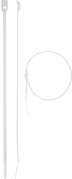 Кабельные стяжки белые КОБРА с плоским замком нейлоновые пакет серия ПРОФЕССИОНАЛ