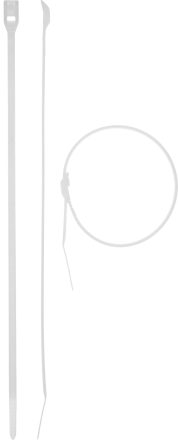 Кабельные стяжки белые КОБРА с плоским замком нейлоновые пакет серия ПРОФЕССИОНАЛ купить в Тюмени