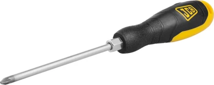 Отвертка JCB, хромомолибденовая сталь S2, двухкомпонентная рукоятка, магнитный наконечник, PZ №2х125мм JSD009 купить в Тюмени