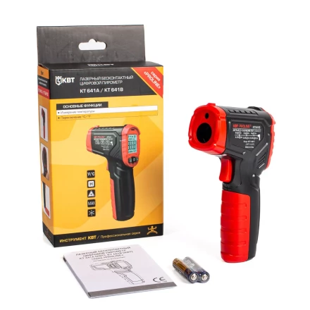 Лазерный бесконтактный цифровой пирометр КВТ KT 641B до 600°C (87245) купить в Тюмени