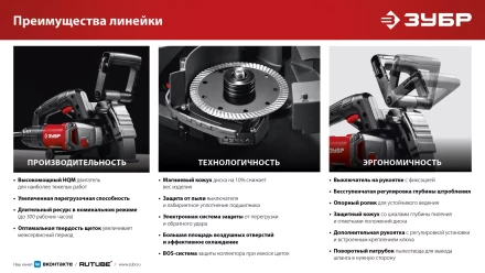 ЗУБР d 125 мм, 1200 Вт, 30 мм, штроборез (бороздодел) (ЗШ-30-1205 Т) купить в Тюмени