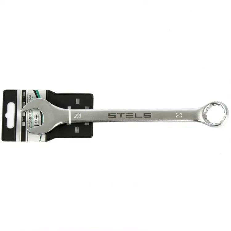 Ключ комбинированный 23 мм CrV матовый хром STELS 15226 купить в Тюмени