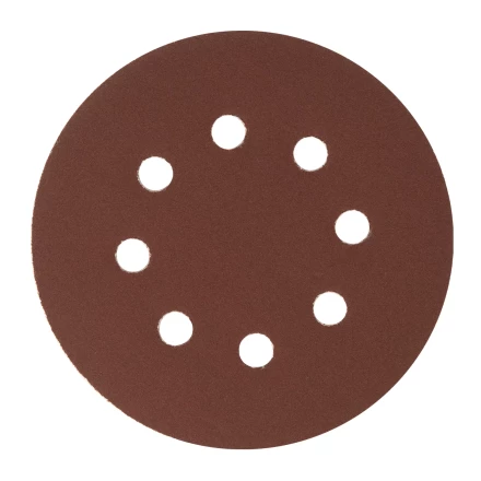 Круг абразивный на ворсовой подложке под &quot;липучку&quot;, перфорированный, P 240, 125 мм, 5 шт Сибртех 738117 купить в Тюмени