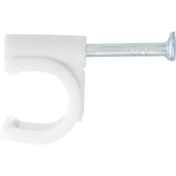 Скобы электроустановочные, 4 мм, круглый профиль, 50 шт  СИБРТЕХ 47512 купить в Тюмени