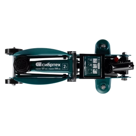 Домкрат гидравлический подкатной Сибртех 50833, 2 т, 127-330 мм, в пласт. кейсе купить в Тюмени