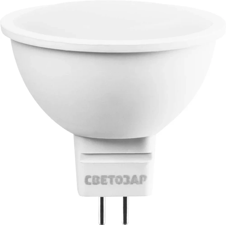 Лампа СВЕТОЗАР светодиодная "LED technology", цоколь GU5.3, теплый белый свет (3000К), 220В, 5Вт (35) 44550-35_z01 купить в Тюмени
