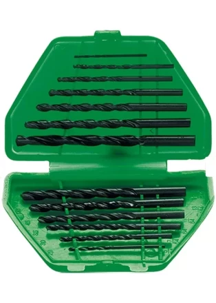 Набор сверл по металлу 1,5-6,5 мм (через 0,5 мм) 13 шт пластиковый бокс цилиндрический хвостовик SPARTA 723455 купить в Тюмени