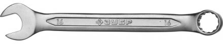 Ключ ЗУБР &quot;МАСТЕР&quot; гаечный комбинированный, Cr-V сталь, хромированный, 16мм 27087-16 купить в Тюмени