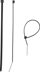 Кабельные стяжки черные КС-Ч1 нейлоновые промфасовка серия ПРОФЕССИОНАЛ