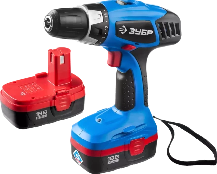 Дрель-шуруповерт 2 АКБ ЗДА-18-2 КИН20 серия ПРОФЕССИОНАЛ купить в Тюмени