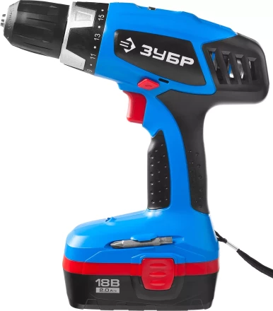 Дрель-шуруповерт 2 АКБ ЗДА-18-2 КИН20 серия ПРОФЕССИОНАЛ купить в Тюмени