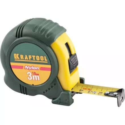 Рулетка KRAFTOOL &quot;EXPERT&quot; с нейлоновым покрытием, обрезин корпус, 3/19мм 34122-03-19_z01 купить в Тюмени