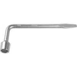 Ключ баллонный ЗУБР &quot;МАСТЕР&quot; L-образный, с монтажной лопаткой, 22мм 2753-22_z02