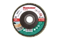 Круг Лепестковый Торцевой (КЛТ) HAMMER КЛТ 1 Ф125х22 Р150 213-023