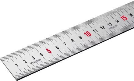 ЗУБР Про-20, длина 0.20 м, усиленная нержавеющая линейка, Профессионал (34280-020) купить в Тюмени