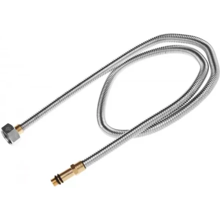 Подводка ЗУБР &quot;ЭКСПЕРТ&quot; сильфонная из нержавеющей стали, для смесителя, удлиненная, г/ш (гайка-штуцер), 1/2&quot;, 1,0м 51013-100 купить в Тюмени