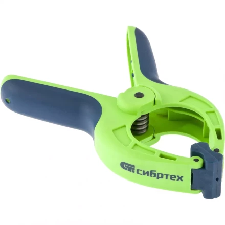 Струбцина клещеобразная пластиковый корпус 2-х компонентные рукоятки усиленная пружина 2-3/4&quot;  70мм СИБРТЕХ 20786 купить в Тюмени