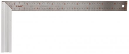 Угольник ЗУБР &quot;ЭКСПЕРТ&quot; столярный, усиленная алюминиевая рукоятка, нержавеющее полотно 37мм, длина 500мм 34394-50 купить в Тюмени